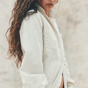 WOMEN'S LONG SLEEVE TWILL CAMP SHIRT