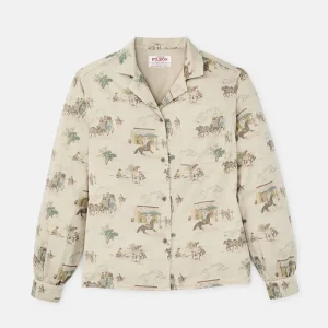 WOMEN'S LONG SLEEVE TWILL CAMP SHIRT