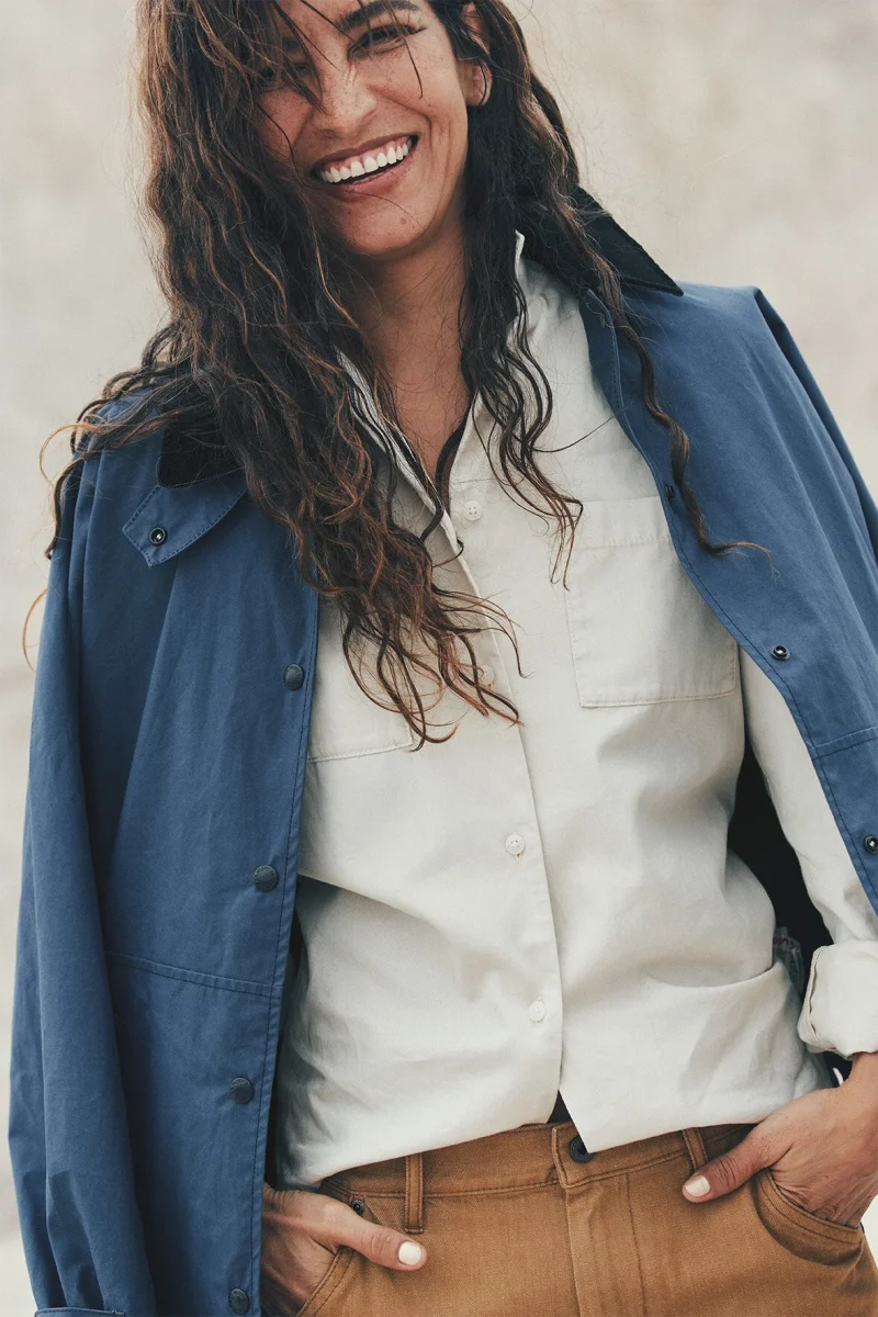 WOMEN’S HARBOR FRONT WAXED JACKET