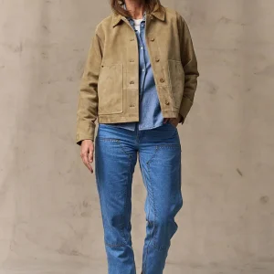 WOMEN'S SHORT SUEDE BARN JACKET