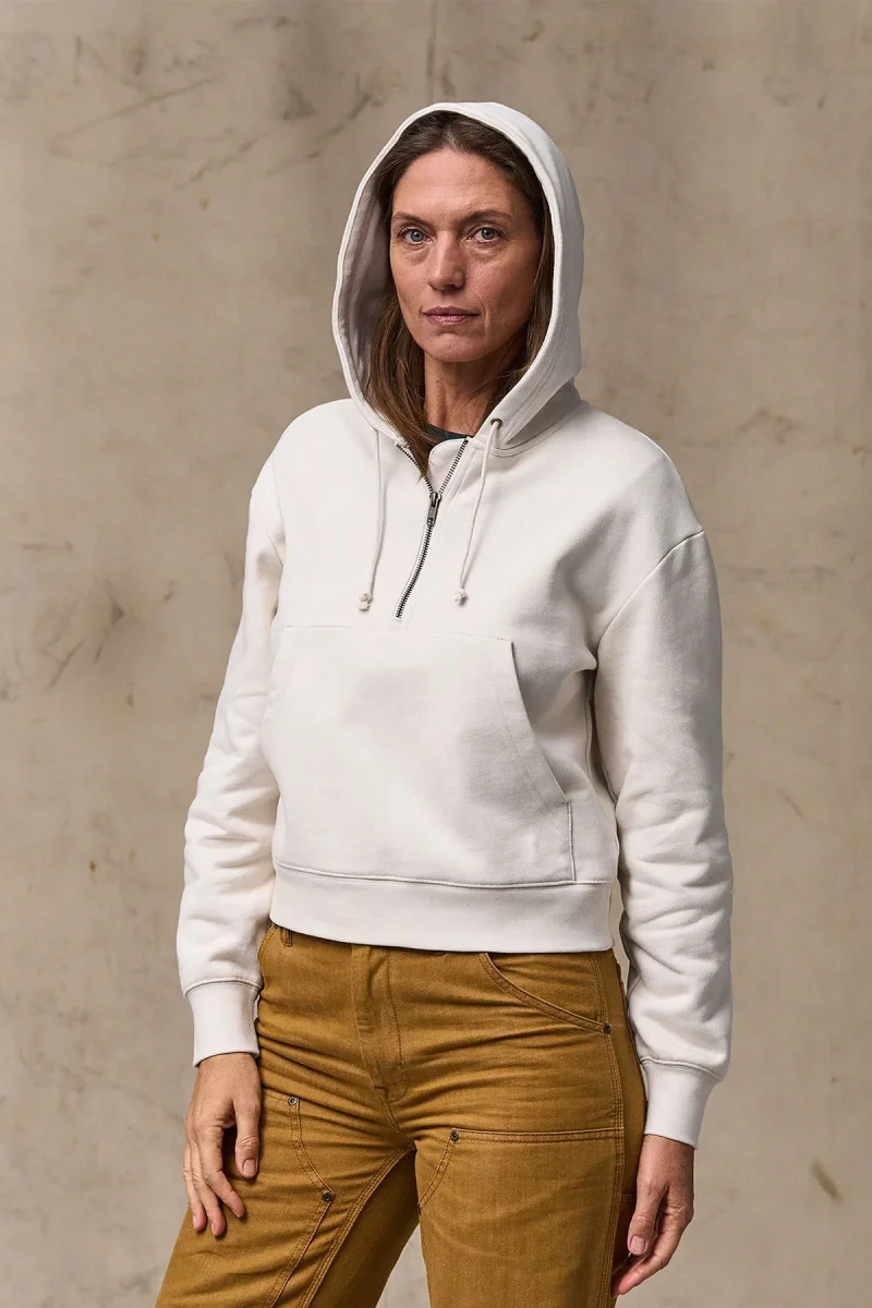 WOMEN'S FRENCH TERRY HALF-ZIP HOODIE - immagine 3