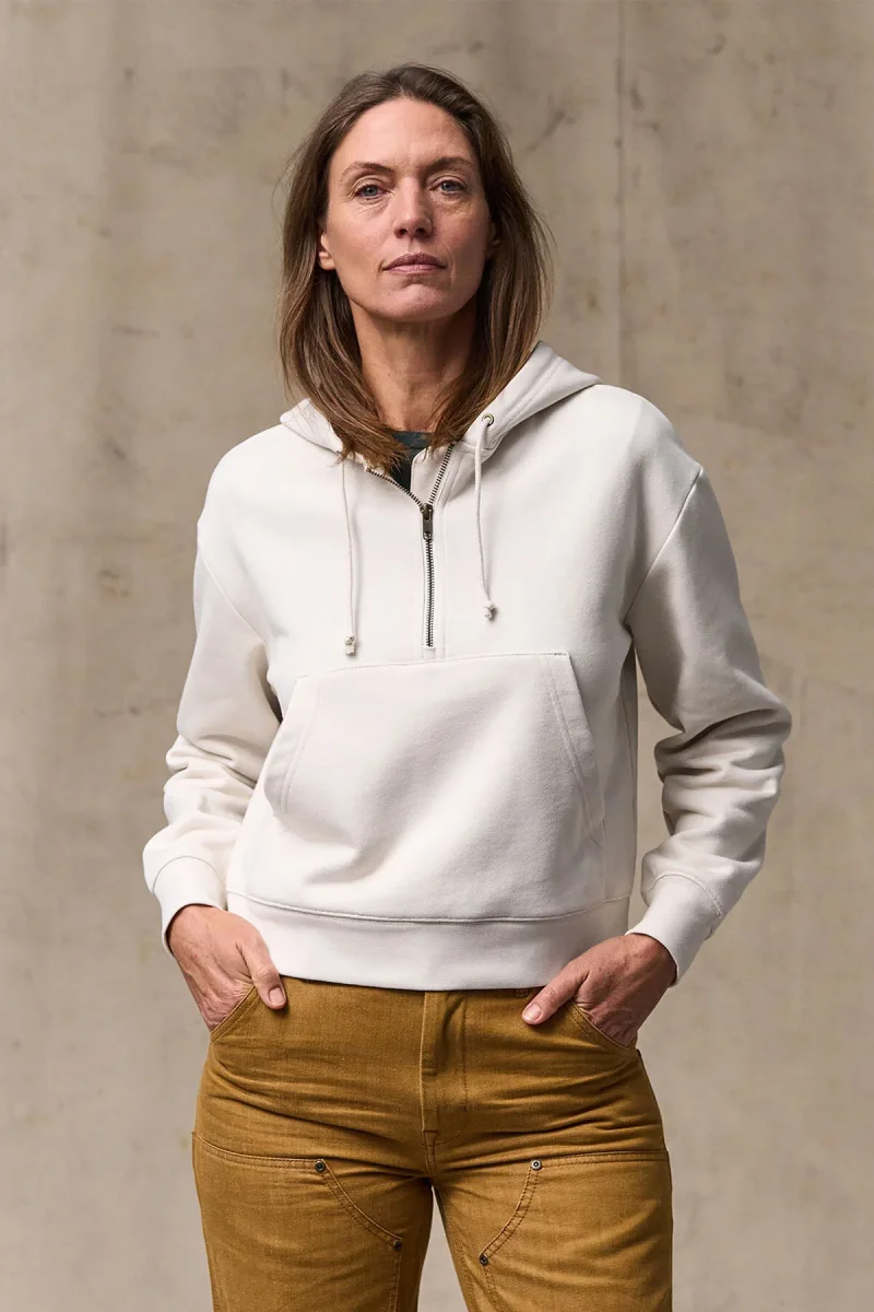 WOMEN'S FRENCH TERRY HALF-ZIP HOODIE - immagine 4