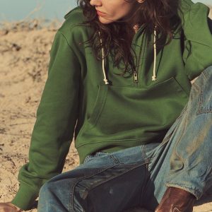 WOMEN'S FRENCH TERRY HALF-ZIP HOODIE