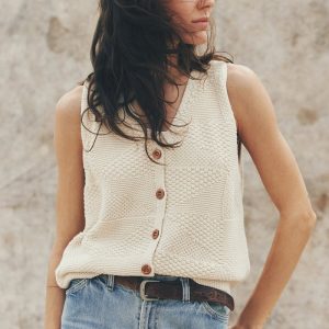 WOMEN'S COTTON SWEATER VEST