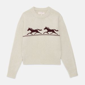 WOMEN'S WOOL CREWNECK SWEATER