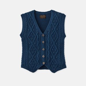 WOMEN'S JACQUARD COTTON VEST