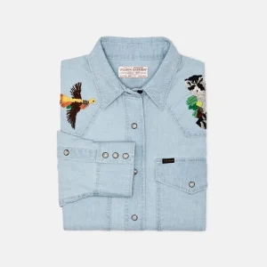 WOMEN'S EMBROIDERED WESTERN SHIRT