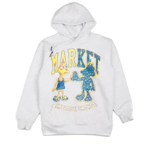 Market Dark And Light Bear Hoodie Grigio Uomo