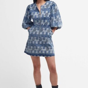 Abito Midi In Denim Bowhill Patchwork