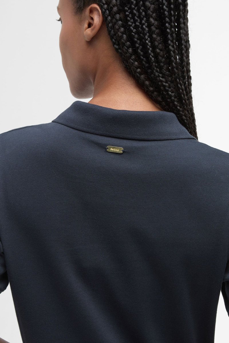 Abito midi in stile polo Celeste - immagine 6