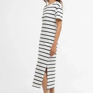 Abito midi Selena con motivo a righe