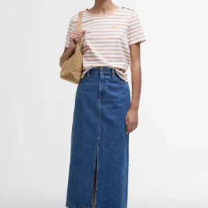 T-shirt Ferryside con motivo a righe