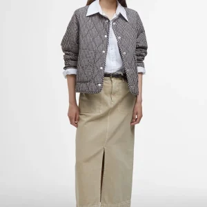 Giacca trapuntata Monroe con motivo a scacchi