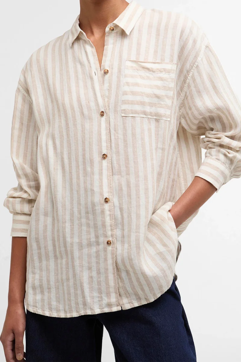 Camicia di lino Annie con motivo a righe - immagine 3