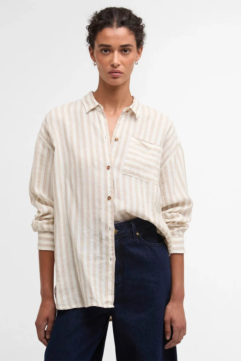 Camicia di lino Annie con motivo a righe - immagine 4