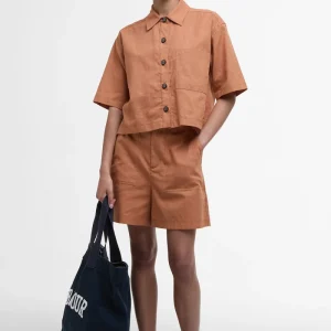 Camicia Cary a maniche corte con taglio squadrato