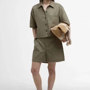 Camicia Cary a maniche corte con taglio squadrato