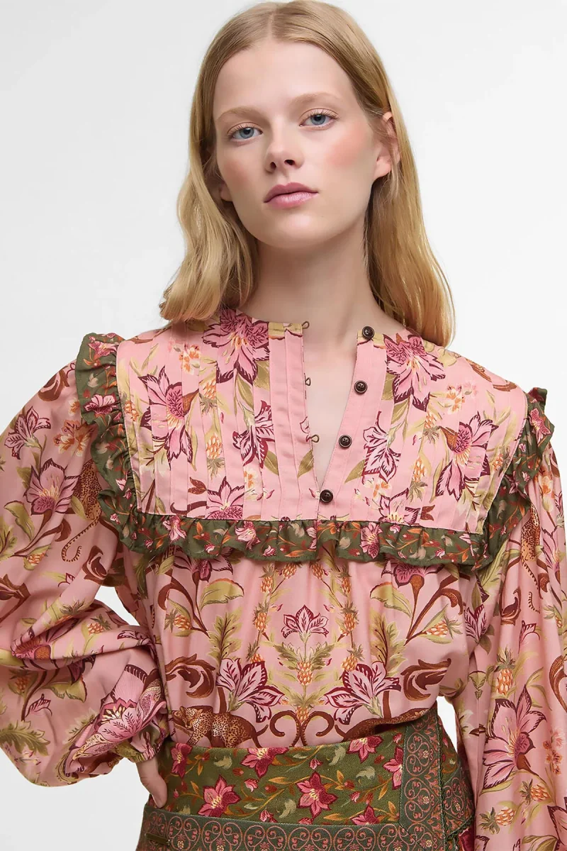 Blusa a maniche lunghe Cami Barbour x FARM Rio