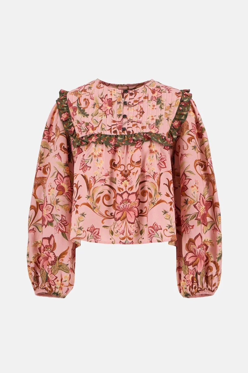 Blusa a maniche lunghe Cami Barbour x FARM Rio - immagine 7