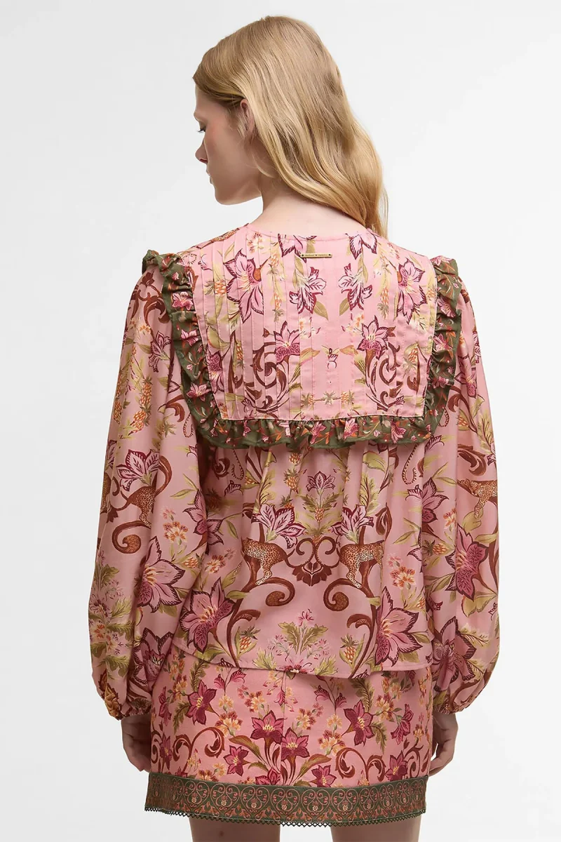 Blusa a maniche lunghe Cami Barbour x FARM Rio - immagine 5