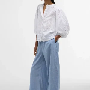 Camicia Layla in pizzo sangallo