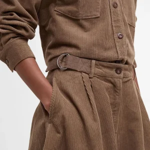 Gonna midi Yasmin a coste sottili