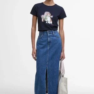 T-shirt con stampa Bowland Barbour