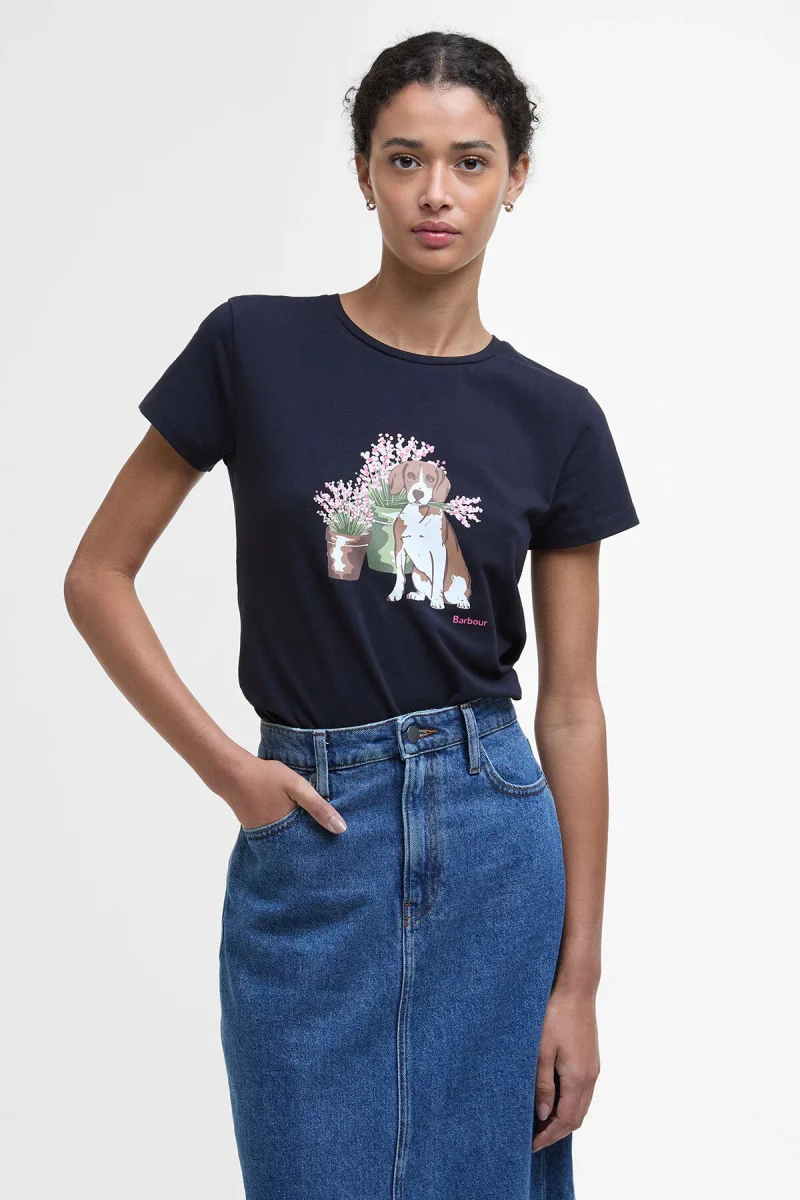 T-shirt con stampa Bowland Barbour - immagine 3