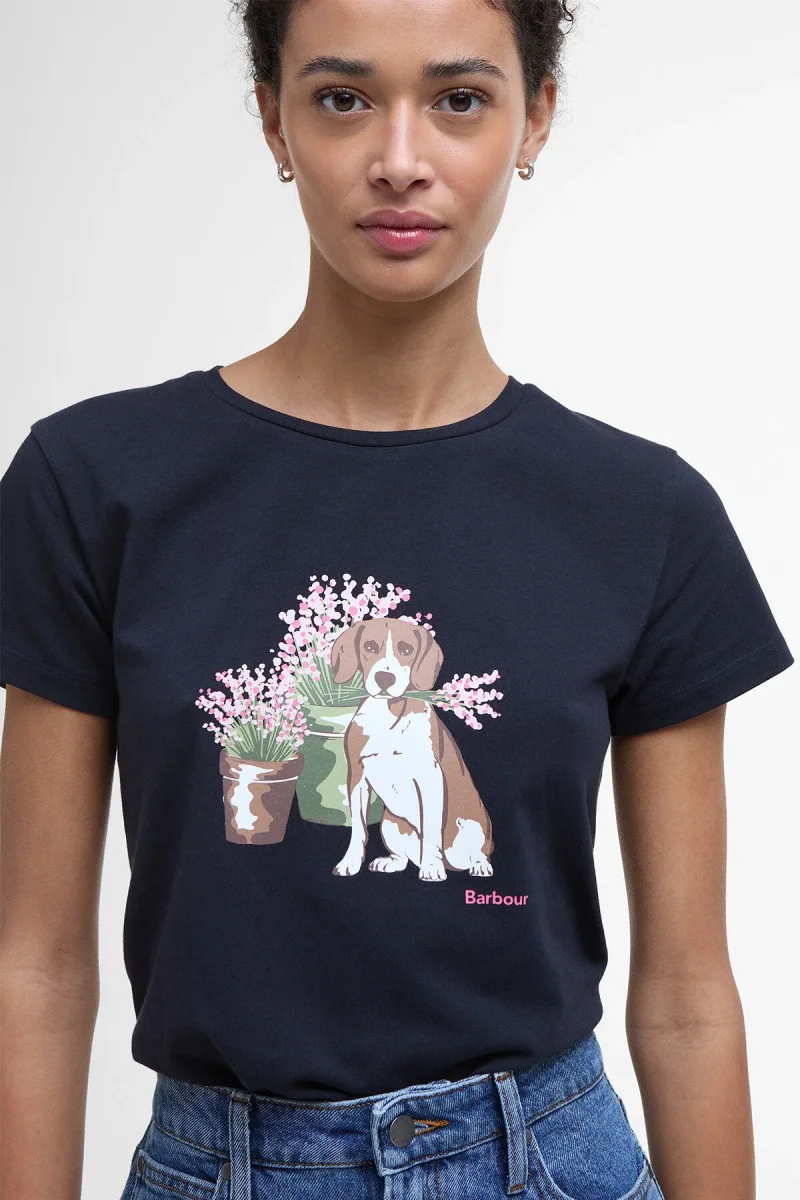 T-shirt con stampa Bowland Barbour - immagine 5