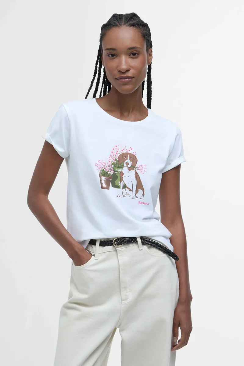 T-shirt con stampa Bowland Barbour - immagine 3