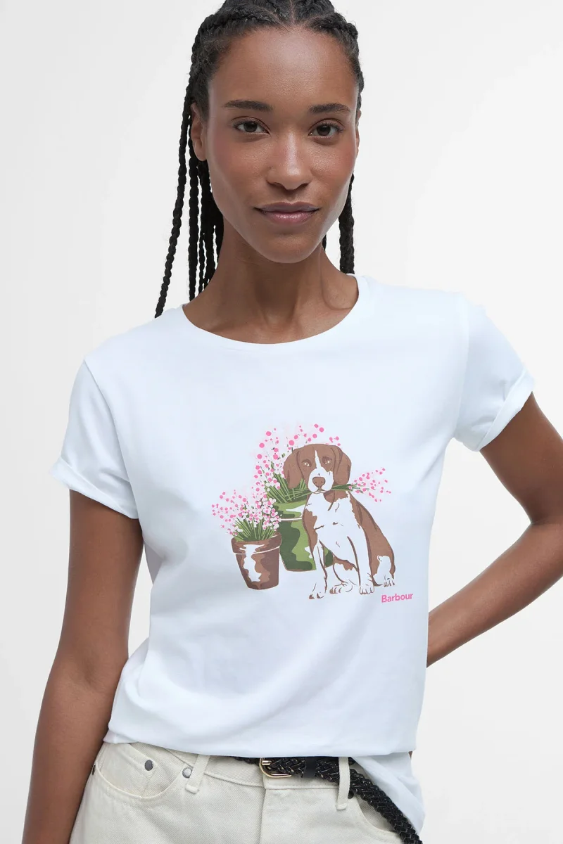 T-shirt con stampa Bowland Barbour - immagine 5