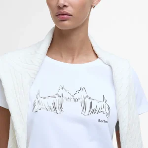 T-shirt con stampa Highlands Barbour