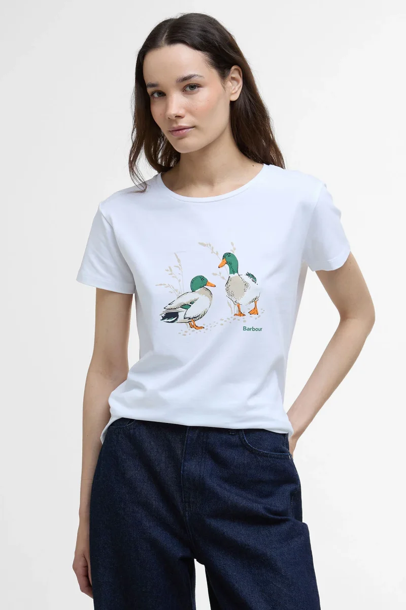 T-shirt con stampa Penfor Barbour - immagine 4