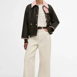 Giacca cerata Beadnell dal taglio crop