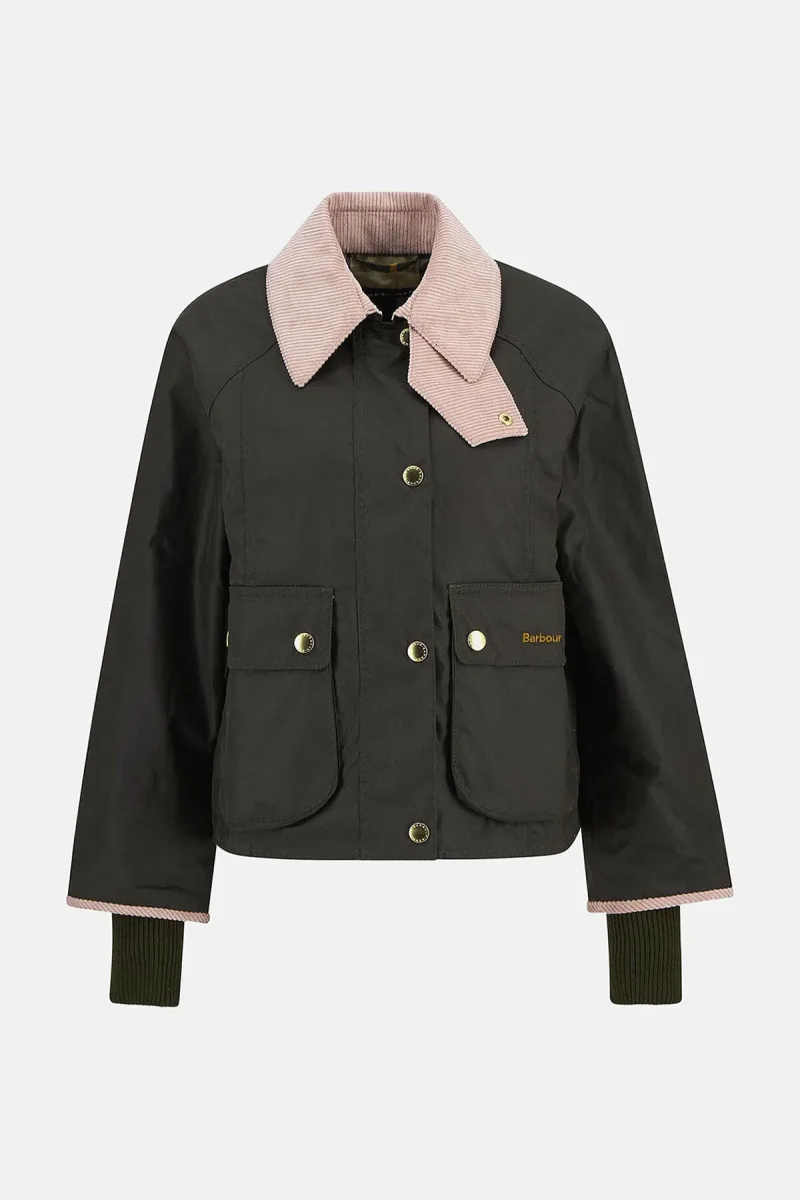 Giacca cerata Beadnell dal taglio crop - immagine 7