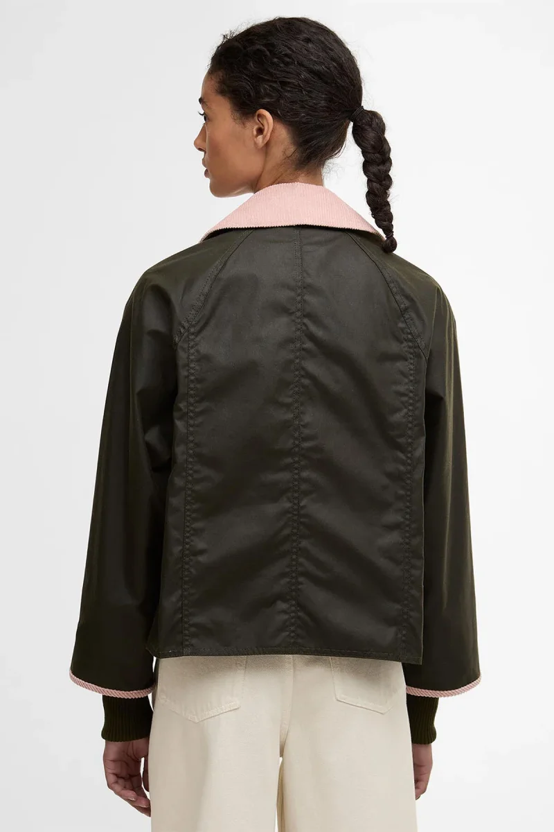 Giacca cerata Beadnell dal taglio crop - immagine 5