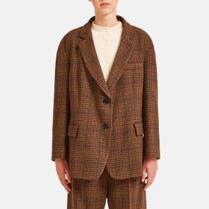 Giacca in lana oversized