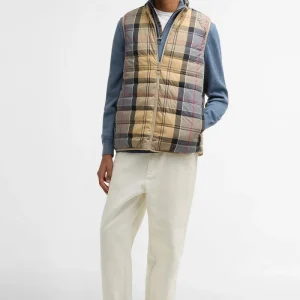 Piumino smanicato reversibile in tartan