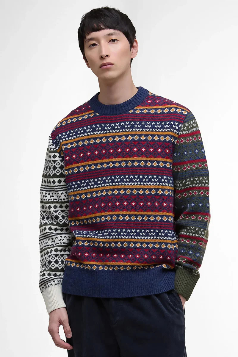 Maglione girocollo Patchwork Fair Isle Barbour - immagine 4