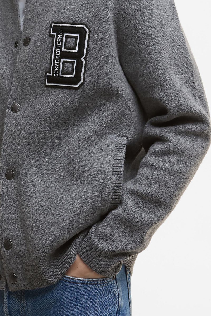 Bomber in maglia Letterman - immagine 3