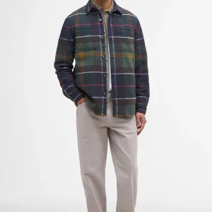 Overshirt Chapter a quadri leggermente aderente