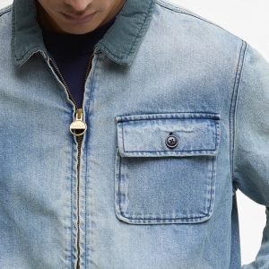 Overshirt in denim lavato Meteor