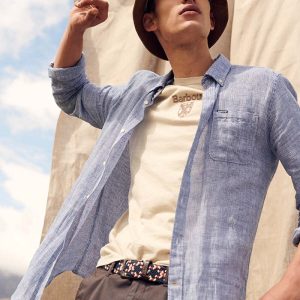 Camicia sartoriale di lino Barbour Linton