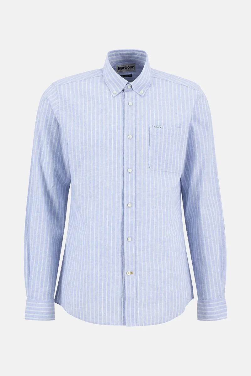 Camicia a maniche lunghe a righe dalla vestibilità leggermente aderente Nelson - immagine 6