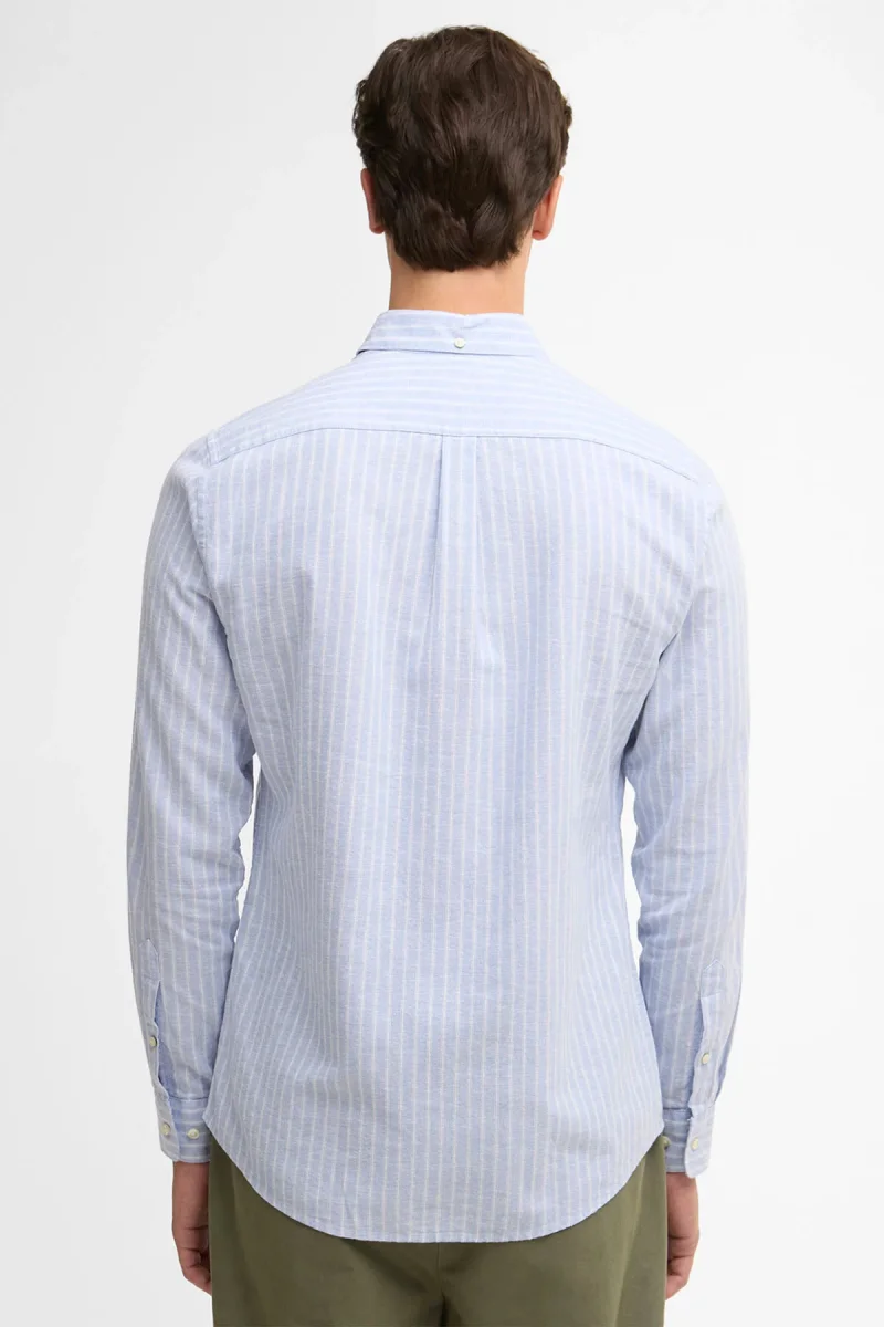 Camicia a maniche lunghe a righe dalla vestibilità leggermente aderente Nelson - immagine 4