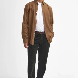 Pantaloni in velluto stretch a coste sottili dalla vestibilità leggermente aderente