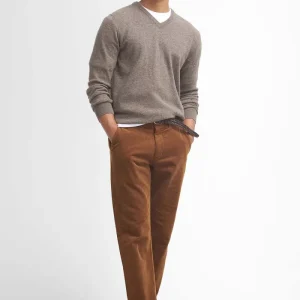 Pantaloni in velluto stretch a coste sottili dalla vestibilità leggermente aderente