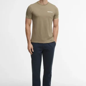 Pantaloni in cotone e lino dalla vestibilità leggermente aderente Barbour