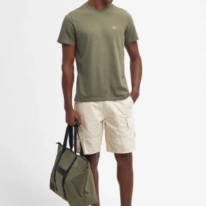 T-shirt sportiva con dettagli in tartan