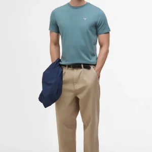 T-shirt sportiva con dettagli in tartan